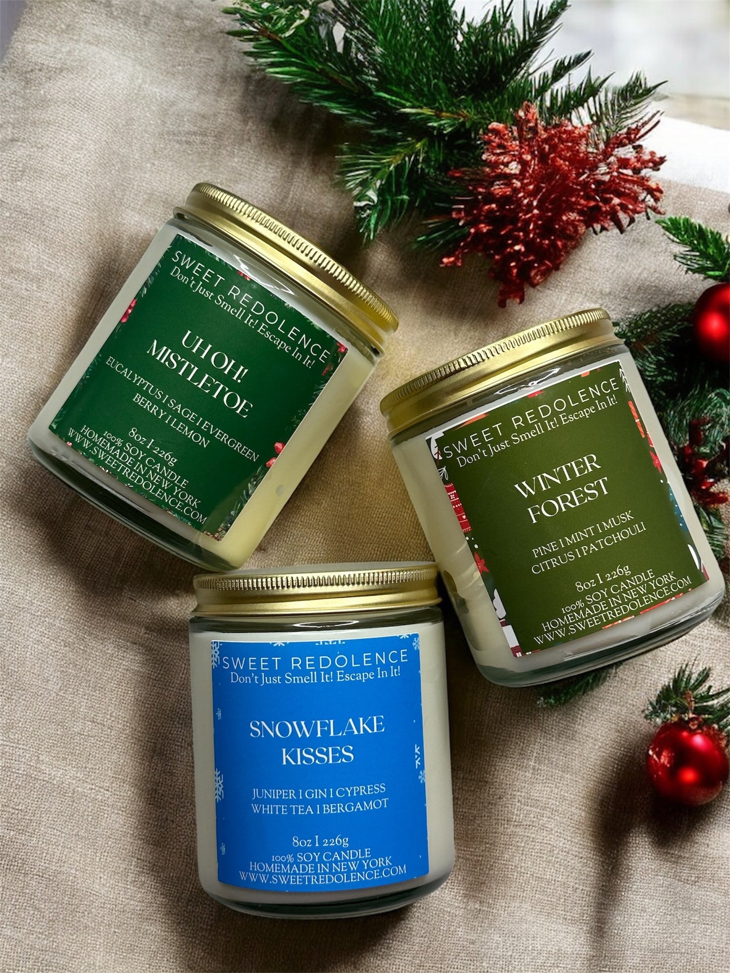 Winter-Holiday Candle Collection